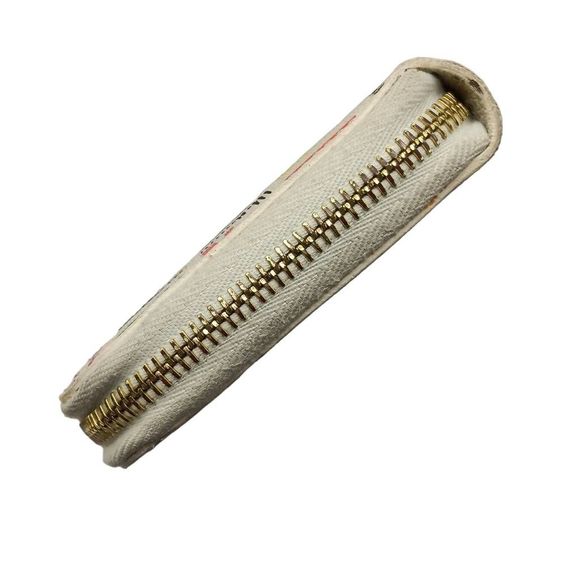 FENDI Zucchino Spalmati FF Multicolor Large Size Zip Wallet White Multicolor - Picture 10 of 13